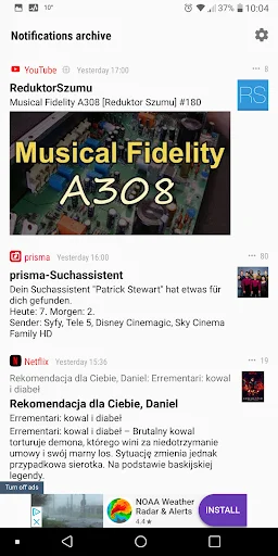 Notifications Archive ডাউনলোড করুন – পুরনো নোটিফিকেশন ফিরে পান - Screenshot 1