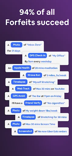 Forfeit: Habit Contracts ডাউনলোড করুন – অভ্যাস গঠনের সেরা অ্যাপ - Screenshot 6