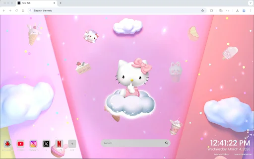 Pink Hello Kitty Live Wallpaper ডাউনলোড করুন – সেরা কিউট থিম - Screenshot 3