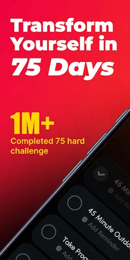 75 Days Hard & Soft Challenge ডাউনলোড করুন – আপনার ফিটনেস ট্র্যাক করুন - Screenshot 1