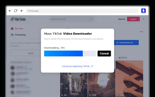 Mass TikTok Video Downloader ডাউনলোড করুন – ওয়াটারমার্ক ছাড়া - Screenshot 4