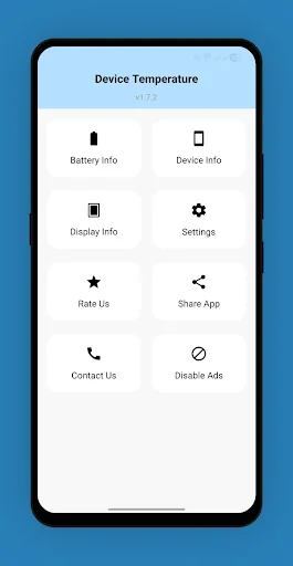 Device Temperature (heat) ডাউনলোড করুন – ব্যাটারি ও তাপমাত্রা মনিটর - Screenshot 1