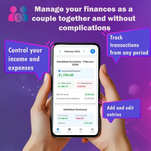 Couple Finance ডাউনলোড করুন – দম্পতিদের জন্য সেরা খরচ ট্র্যাকার - Screenshot 2