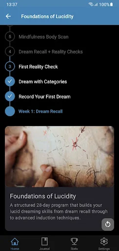 Lucid Scribe: Dream Journal ডাউনলোড করুন – লুসিড ড্রিমিং শিখুন - Screenshot 1