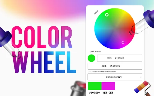 Color Wheel Chart ডাউনলোড করুন – সেরা কালার প্যালেট টুল - Screenshot 1