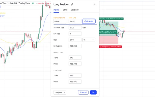 TradingView এর জন্য সেরা Lot Size Calculator ডাউনলোড করুন – দ্রুত এবং নির্ভুল - Screenshot 1