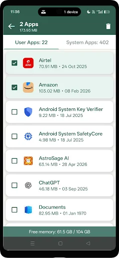Uninstall Apps – App Remover ডাউনলোড করুন – দ্রুত অ্যাপ আনইনস্টল - Screenshot 2