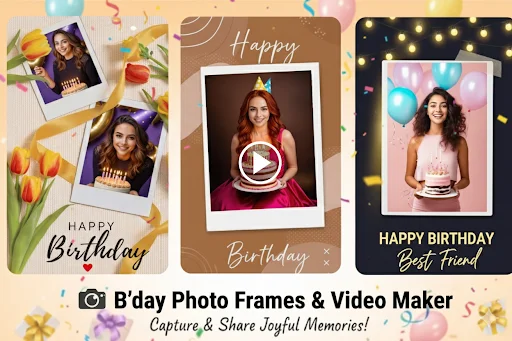 Happy Birthday Photo Frame ডাউনলোড করুন – সেরা বার্থডে ভিডিও মেকার - Screenshot 7