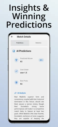 Predwit – AI ফুটবল প্রেডিকশন এবং বাস্কেটবল টিপস ডাউনলোড করুন - Screenshot 2