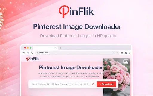 PinFlik – Pinterest থেকে ভিডিও, ইমেজ ও GIF ডাউনলোড করুন - Screenshot 2