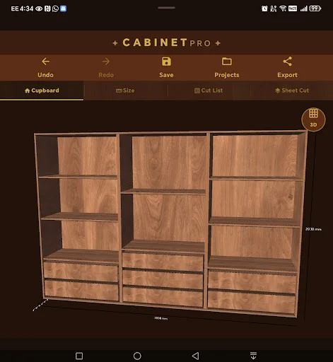 Cabinet & Cupboard Cut List ডাউনলোড করুন – সেরা কাট লিস্ট ক্যালকুলেটর - Screenshot 6
