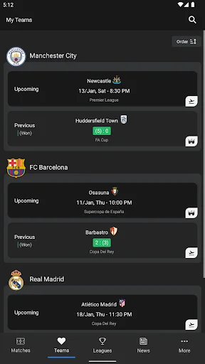 Jdwal – Soccer Simply ডাউনলোড করুন – লাইভ স্কোর ও ফুটবল আপডেট - Screenshot 8