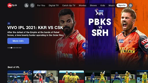 Jiotv+ লেটেস্ট ভার্সন ডাউনলোড করুন – ৮০০+ লাইভ টিভি চ্যানেল - Screenshot 7