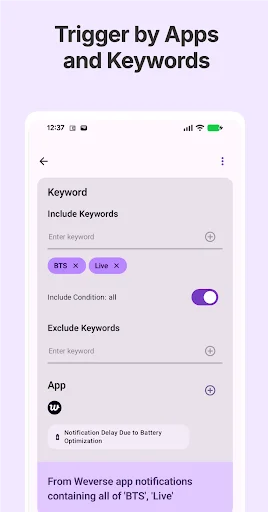 NotiAlarm: Smart Alerts ডাউনলোড করুন – গুরুত্বপূর্ণ নোটিফিকেশন পান - Screenshot 2