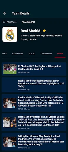 LiveScores ডাউনলোড করুন – ফুটবল লাইভ স্কোর ও ফিক্সচার আপডেট - Screenshot 1