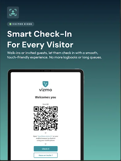 Vizmo Kiosk ডাউনলোড করুন – স্মার্ট ভিজিটর ম্যানেজমেন্ট সলিউশন - Screenshot 2