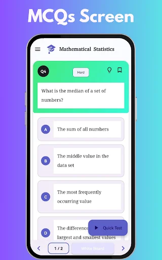 Mathematical Statistics ডাউনলোড করুন – কুইজ ও MCQ অনুশীলন - Screenshot 5