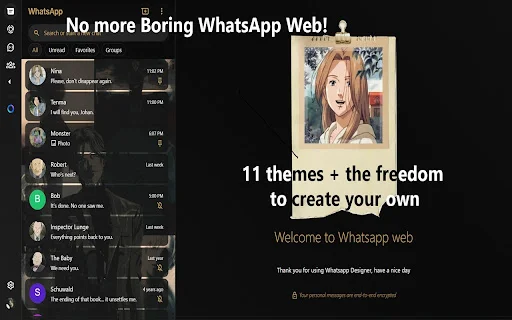 Whatsapp Web Designer ডাউনলোড করুন – সেরা কাস্টমাইজেশন টুল - Screenshot 1