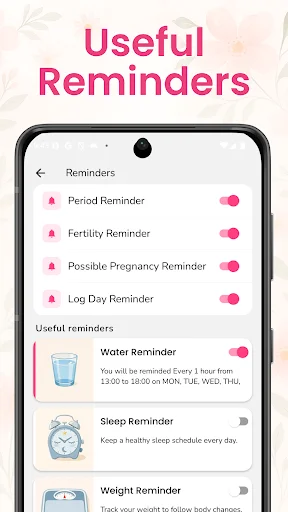 Femininity – Period tracker ডাউনলোড করুন – পিরিয়ড ও স্বাস্থ্য ট্র্যাকার - Screenshot 6