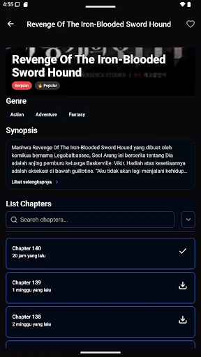 Indo Manga ডাউনলোড করুন – অফলাইনে মাঙ্গা পড়ার সেরা অ্যাপ - Screenshot 7
