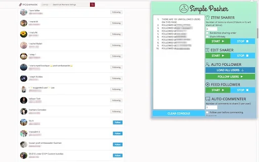 Simple Posher ডাউনলোড করুন – Poshmark অটোমেশন টুল - Screenshot 2