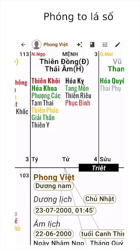Lập Lá Số Tử Vi ডাউনলোড করুন – রাশিফল ও জ্যোতিষশাস্ত্রের সেরা অ্যাপ - Screenshot 22