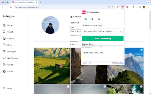 IG Unfollowers Pro ডাউনলোড করুন – ইনস্টাগ্রাম আনফলো টুল - Screenshot 1
