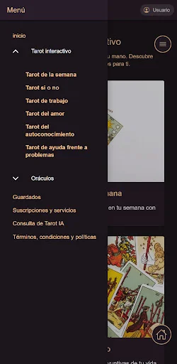 Tarot Encantado ডাউনলোড করুন – সেরা ফ্রি ট্যারোট ও ওরাকল অ্যাপ - Screenshot 2