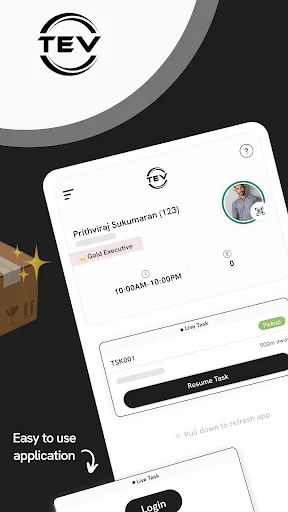 TEV Delivery অ্যাপ ডাউনলোড করুন – ডেলিভারি কর্মীদের জন্য সেরা টুল - Screenshot 1