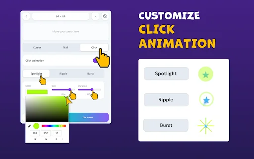Custom Cursor Effects Customizer ডাউনলোড করুন – সেরা কার্সার স্টাইল - Screenshot 6
