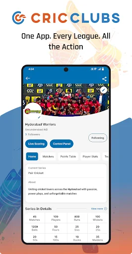 CricClubs Mobile ডাউনলোড করুন – সেরা ক্রিকেট স্কোরিং অ্যাপ - Screenshot 6