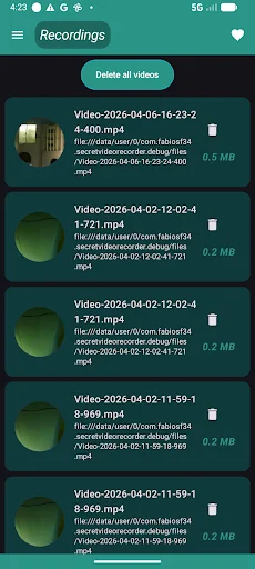 Secret Video Recorder ডাউনলোড করুন – গোপনে ভিডিও রেকর্ড করুন - Screenshot 5