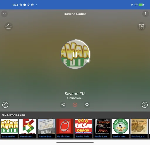 Burkina Radios + Recorder ডাউনলোড করুন – লাইভ রেডিও ও রেকর্ডিং - Screenshot 19