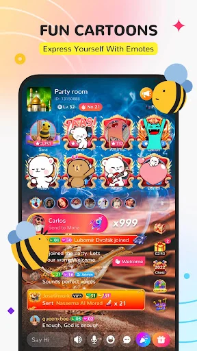 Honey Jar Lite ডাউনলোড করুন – গ্রুপ ভয়েস চ্যাট ও সোশ্যাল নেটওয়ার্ক - Screenshot 1