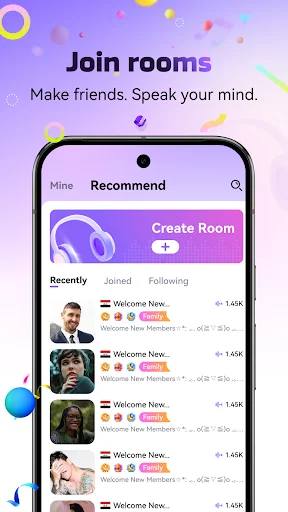 HeyYa! Group Voice Chat ডাউনলোড করুন – সেরা গ্রুপ ভয়েস চ্যাট অ্যাপ - Screenshot 1