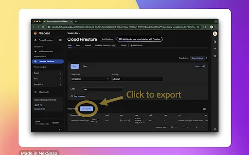 Firestore Export in One-Click ডাউনলোড করুন – সেরা ডেটা এক্সপোর্ট টুল - Screenshot 1