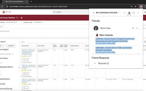 Download SCU Schedule Helper – Optimize Your Santa Clara University Schedule - Screenshot 3