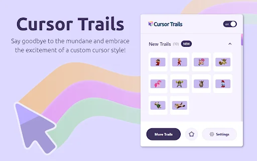 Cursor Trails ডাউনলোড করুন – আপনার ব্রাউজারে রঙিন কার্সার ইফেক্ট - Screenshot 1
