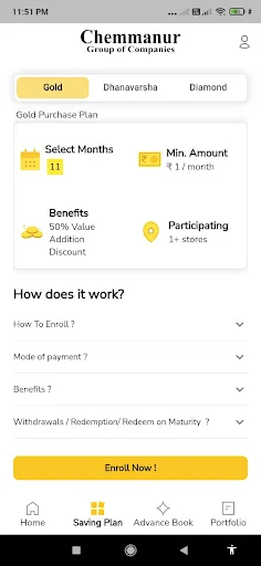 Chemmanur Gold Saver App ডাউনলোড করুন – নিরাপদ স্বর্ণ সঞ্চয় - Screenshot 2