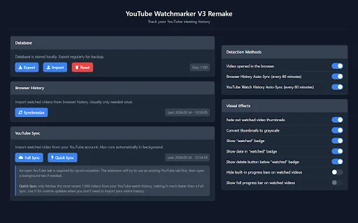 Youtube Watchmarker V3 ডাউনলোড করুন – দেখা ভিডিওগুলো স্বয়ংক্রিয়ভাবে মার্ক করুন - Screenshot 2
