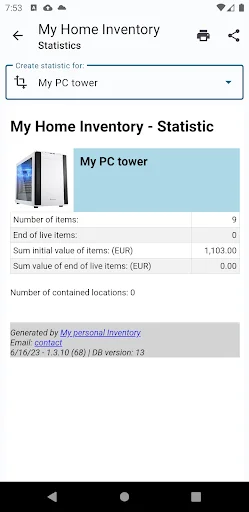 My personal Inventory ডাউনলোড করুন – ব্যক্তিগত ইনভেন্টরি ম্যানেজমেন্ট - Screenshot 7