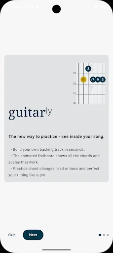 Guitarly – Backing Tracks ডাউনলোড করুন – গিটার শেখার সেরা অ্যাপ - Screenshot 1