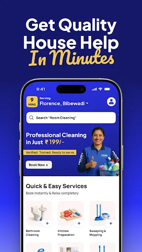 Housy ডাউনলোড করুন – ১০ মিনিটে বিশ্বস্ত হোম সার্ভিস সেবা পান - Screenshot 1