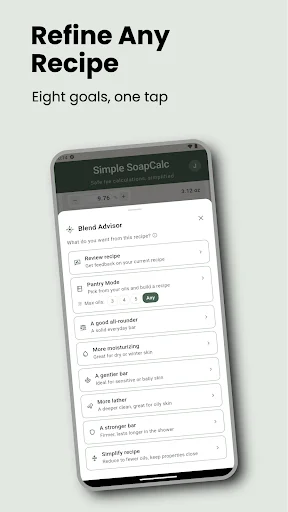Soap Calculator – SoapCalc ডাউনলোড করুন – সেরা লাই ক্যালকুলেটর - Screenshot 8