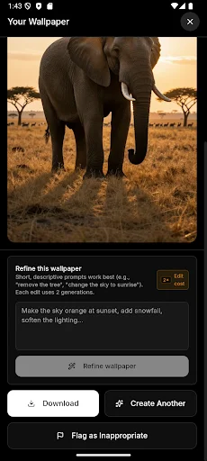 Wallpaper Generator ডাউনলোড করুন – AI দিয়ে অনন্য HD ওয়ালপেপার তৈরি করুন - Screenshot 4