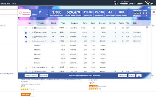 Unicorn Smasher Pro ডাউনলোড করুন – অ্যামাজন প্রোডাক্ট রিসার্চ টুল - Screenshot 1