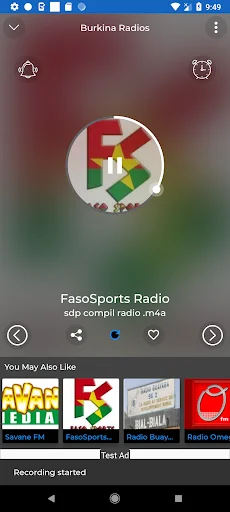 Burkina Radios + Recorder ডাউনলোড করুন – লাইভ রেডিও ও রেকর্ডিং - Screenshot 6
