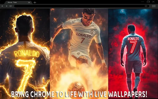 Cristiano Ronaldo Live Wallpaper ডাউনলোড করুন – সেরা ফুটবল থিম - Screenshot 1
