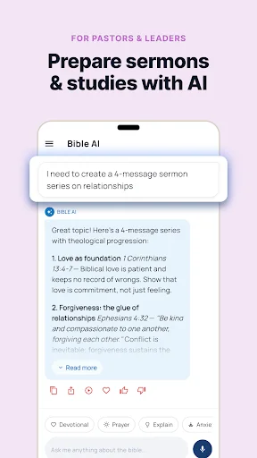Bible AI ডাউনলোড করুন – ব্যক্তিগত বাইবেল অধ্যয়ন ও প্রার্থনা - Screenshot 2