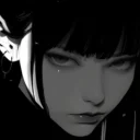 Goth Anime Girl Monochrome Live Wallpaper ডাউনলোড করুন